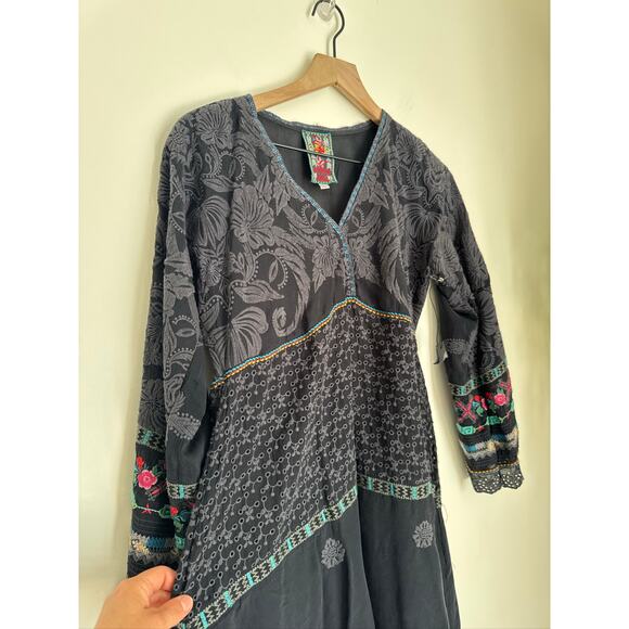 Johnny Was Embroidered Nori Boho Midi Dress - Small - Picture 6 of 10